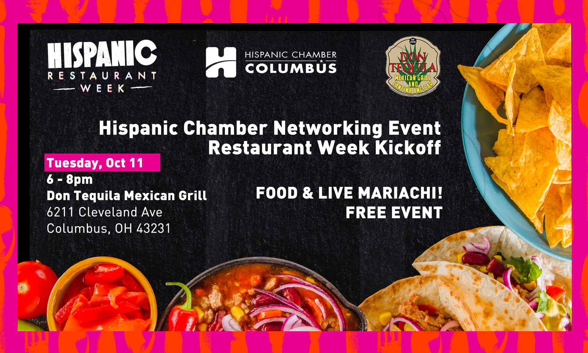 Networking Event - Celebrating Hispanic Restaurant Week! | HCC Event
